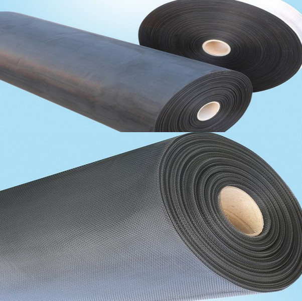 Epoxy Coated Woven Wire Cloth Abrasion Resistance , Black Light Weight
