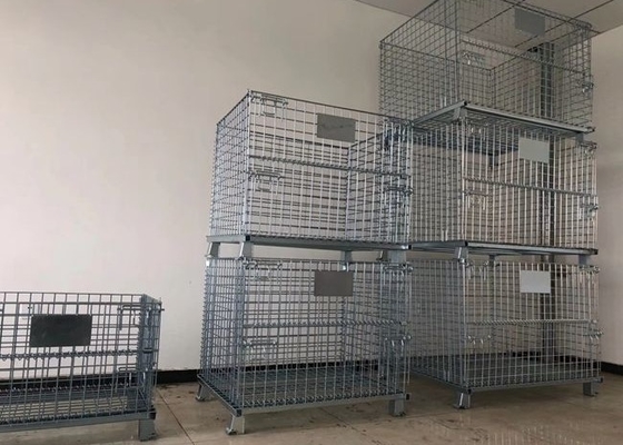 Customized Q195 steel Stackable Wire Mesh Baskets Wire Mesh Storage Boxes