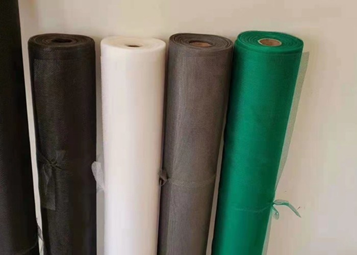 0.25-0.28mm Pvc Coated Fibreglass Netting 18x16 Mesh Fine Fly Screen Mesh