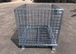 Galvanized Steel Q195 4.0-6.0mm Wire Mesh Pallet Cage Foldable Wire Mesh Basket